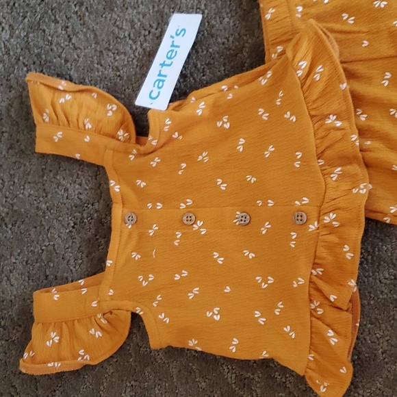 Baby Toddler Girls Carter's  2 pc Crinkle Tank & Shorts Set Size 12 18 mo 5T NWT - Picture 5 of 6